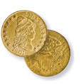 Capped Bust to Right Eagle Heraldic Eagle
