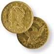 Capped Head to Left Quarter Eagle