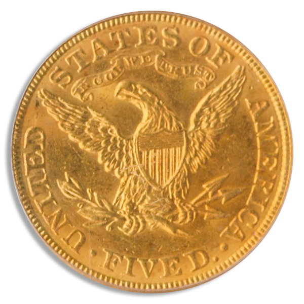1884 $5 Liberty PCGS MS63 CAC 1884 $5 Liberty PCGS MS63 CAC