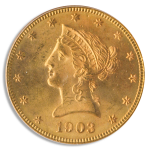 1903-S $10 Liberty PCGS MS64