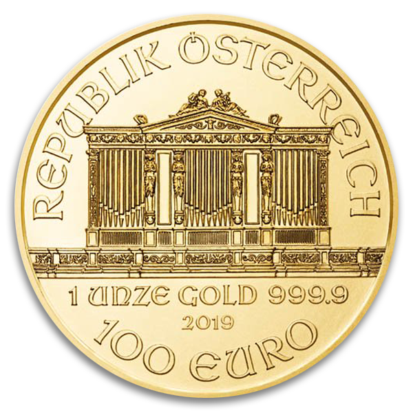 1 oz Austrian Gold Philharmonic Coin (Dates Vary, BU)