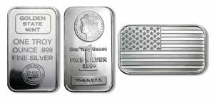 1 oz Silver Bar (W/Assay, Types Vary)