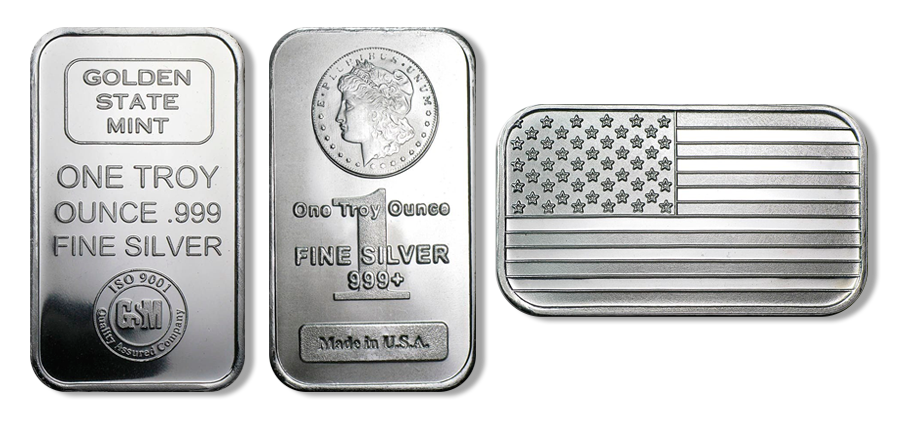 1 oz Silver Bar (W/Assay, Types Vary) 1 oz Silver Bar (W/Assay, Types Vary)