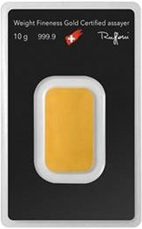 10 gram Argor-Heraeus Gold Bar (New w/assay, Types Vary) 10 gram Argor-Heraeus Gold Bar (New w/assay, Types Vary)