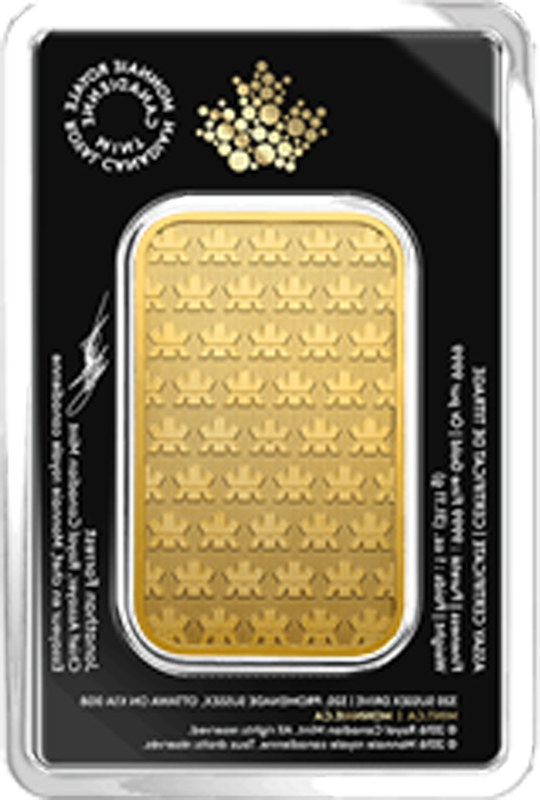 1 oz Gold Bar Royal Canadian Mint (New w/Assay, Types Vary) 1 oz Gold Bar Royal Canadian Mint (New w/Assay, Types Vary)