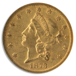 1873-S $20 Liberty Closed 3 NGC AU55