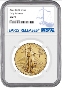 2023 1 oz Gold American Eagle NGC MS70 Early Releases