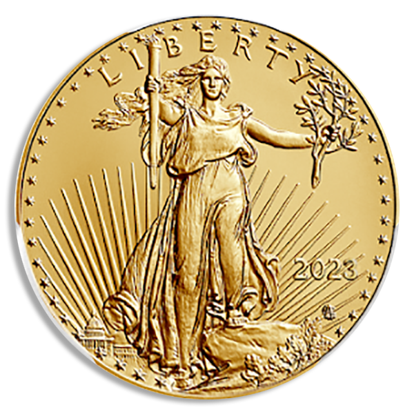 2023 1 oz Gold American Eagle PCGS MS70 First Strike