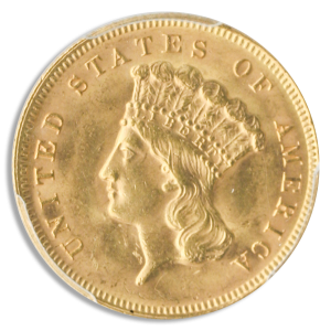 $3 Gold Certified MS63