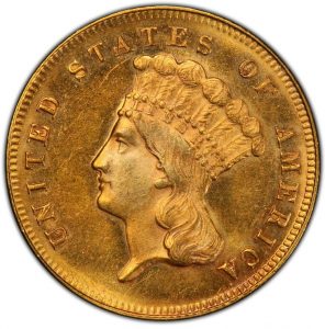 $3 Gold Certified MS64