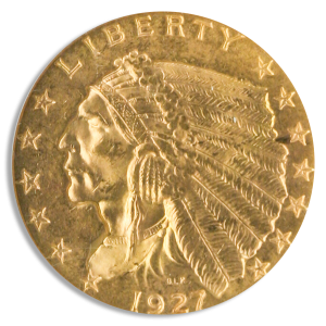 $2 1/2 Indian Certified MS63 (Dates/Types Vary)