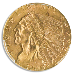 $5 Indian Certified MS61 (Dates/Types Vary)