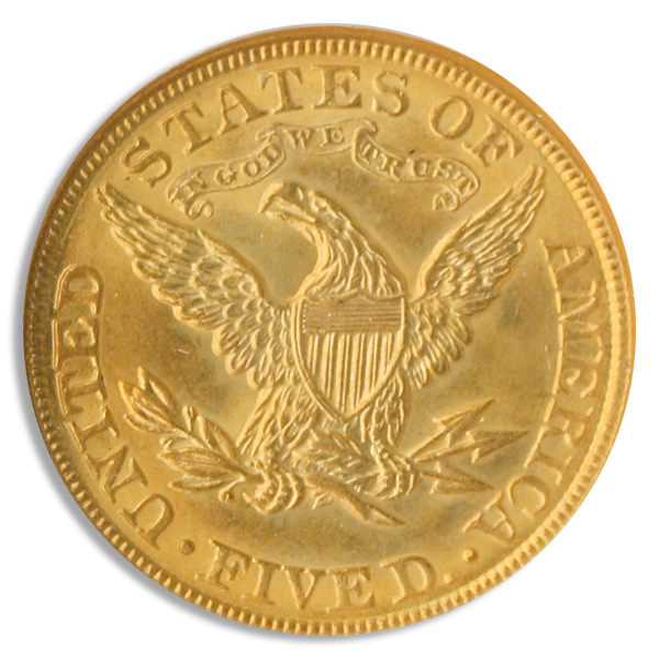 $5 Liberty Certified MS65 (Dates/Types Vary)