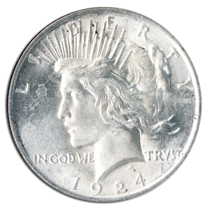 $1 Peace MS63 Certified (Dates/Types Vary)