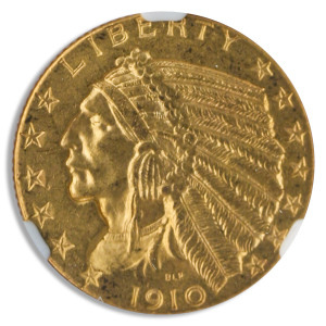 1910 $5 Indian NGC MS63 CAC
