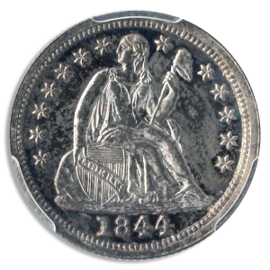 1844 Seated Liberty Dime PCGS PR64 CAC