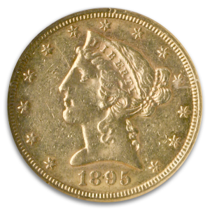 1895-S $5 Liberty NGC AU58