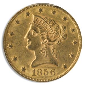 1856 $10 Liberty PCGS MS61 CAC