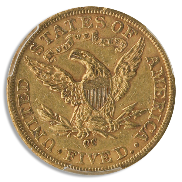 1893-CC $5 Liberty PCGS AU55 CAC 1893-CC $5 Liberty PCGS AU55 CAC