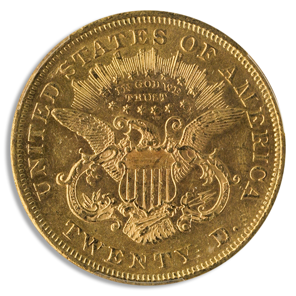 1872 $20 Liberty PCGS MS60 CAC 1872 $20 Liberty PCGS MS60 CAC