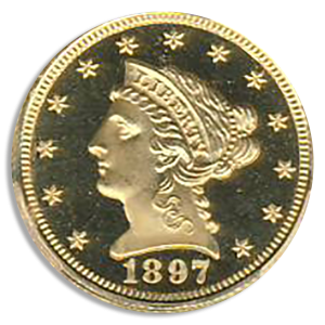 1897 $2.50 Liberty PCGS Deep Cameo PR67 CAC +