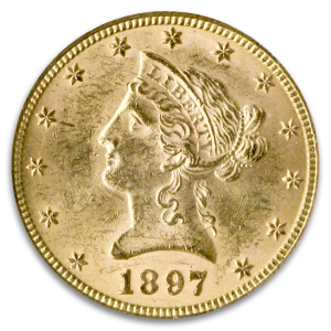 1897 $10 Liberty PCGS MS62 CAC