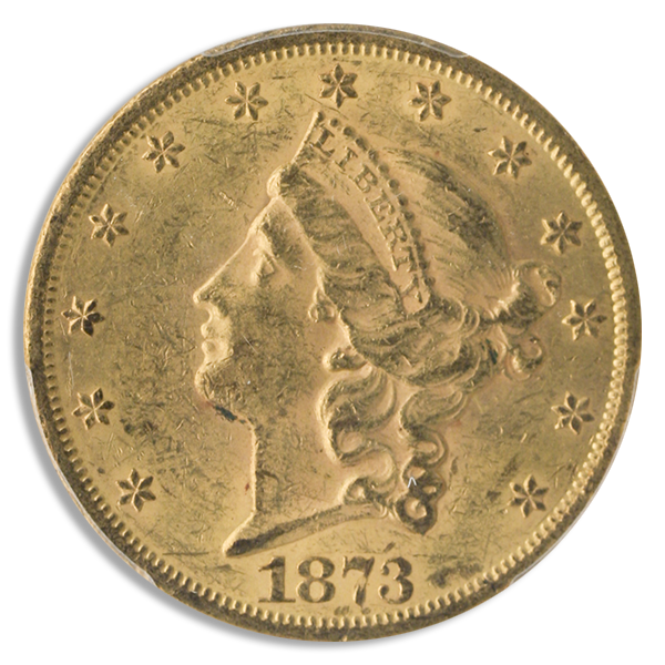 1833 $20 Liberty Open 3 PCGS MS60 CAC